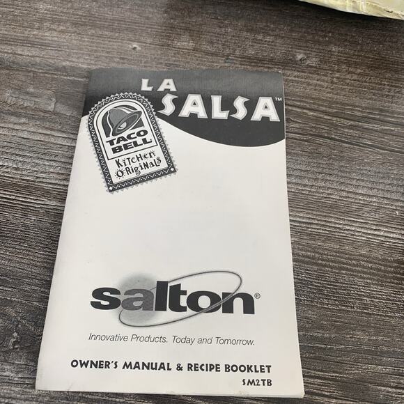 Taco Bell Kitchen Originals La Salsa Electric Handheld Immersion Blender Salton - Picture 3 of 13